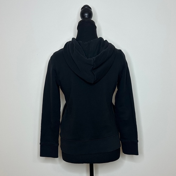 [WOMEN] ADIDAS Black & White Hoodie 2XS | Classic Logo Streetwear Like New - Picture 2 of 7